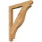 Ekena Millwork Funston Arts & Crafts Rough Sawn Bracket, Western Red Cedar, 4"W x 38"D x 46"H BKT04X38X46FST03RWR - alternate 1